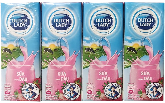 DUTCH LADY UTH STRAWBERRY FLAVORED MILK 180ML x48
